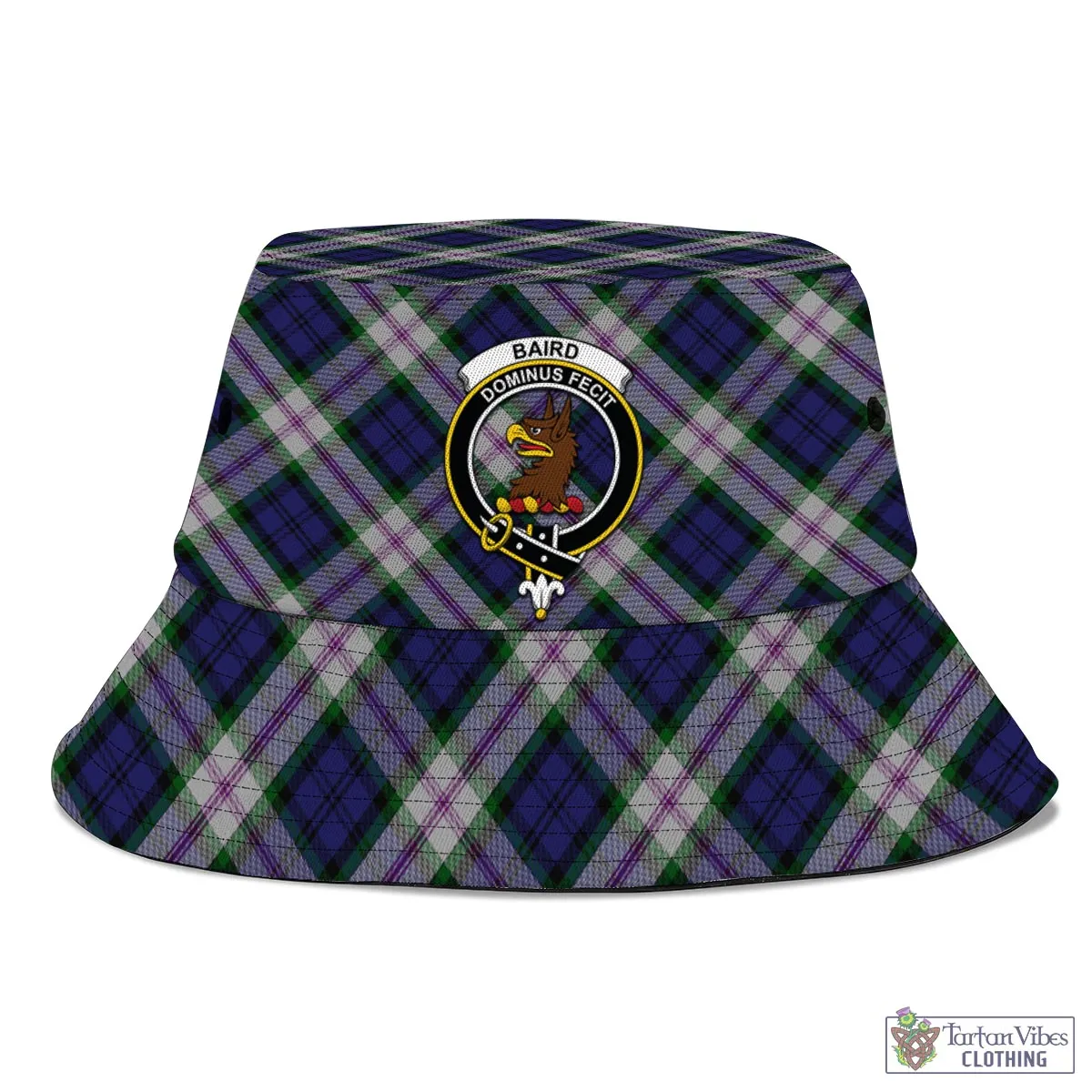 Baird Dress Tartan Bucket Hat with Family Crest