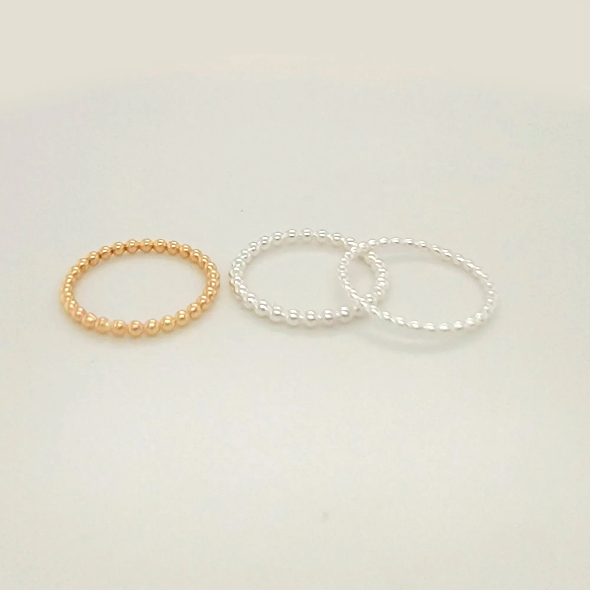 Ball Bead Ring, Stackable Bubble Ring - CG477R. Starts at