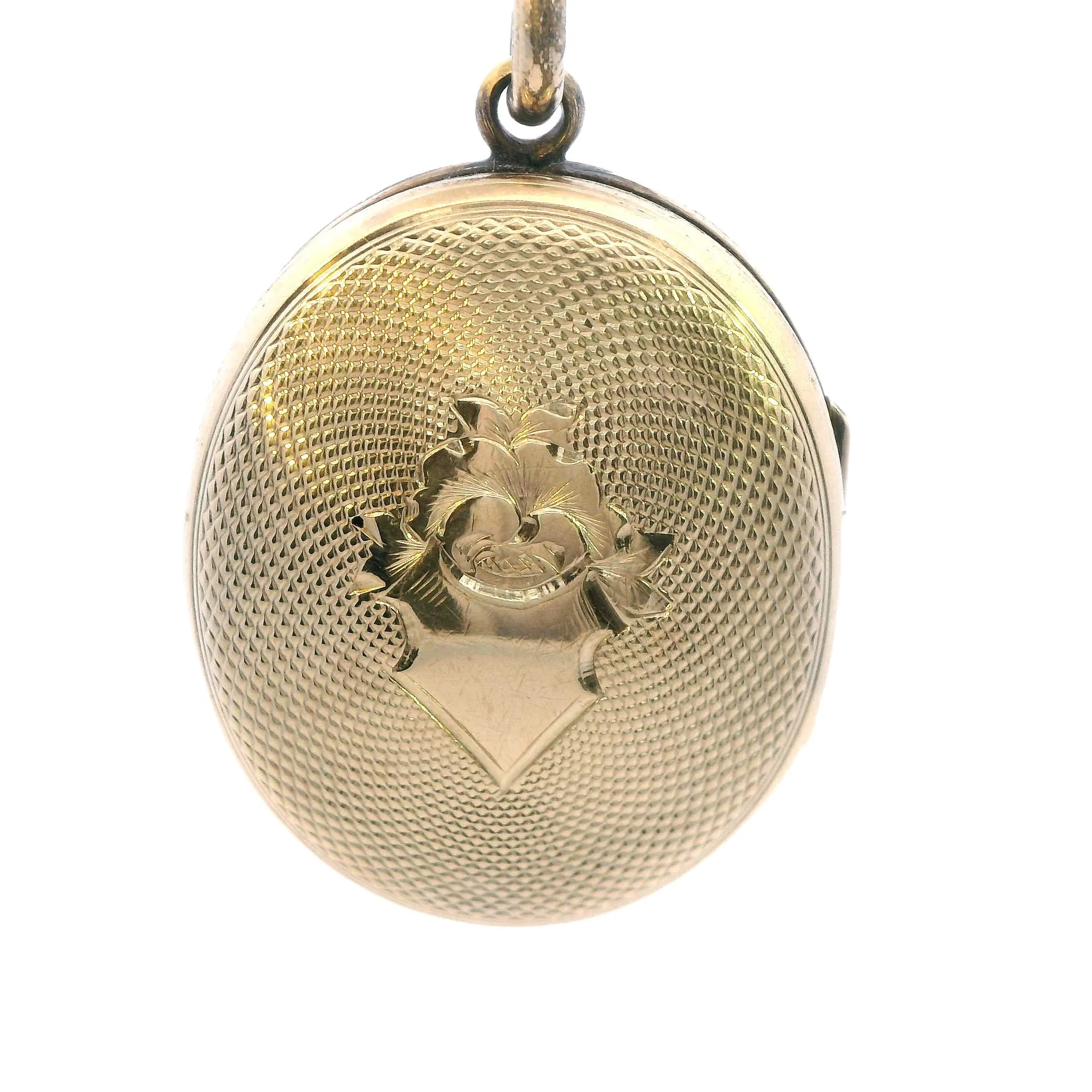 Beautiful 9ct Yellow Gold and Enamel Opening Locket - Timeless Keepsake