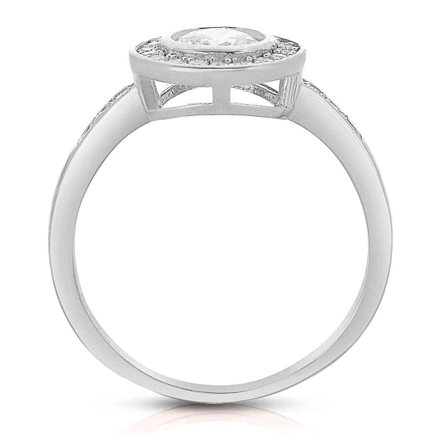 Bezel engagement ring