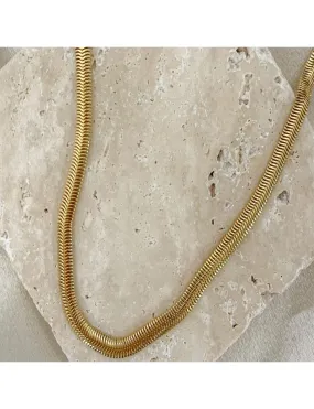 Billie Thick Necklace, Gold