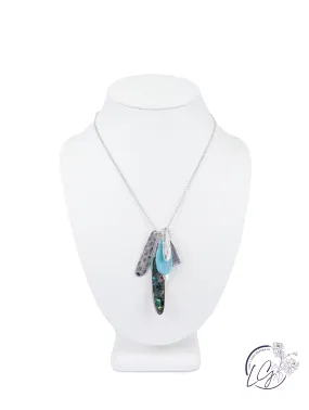 Blue Stone Drop Necklace