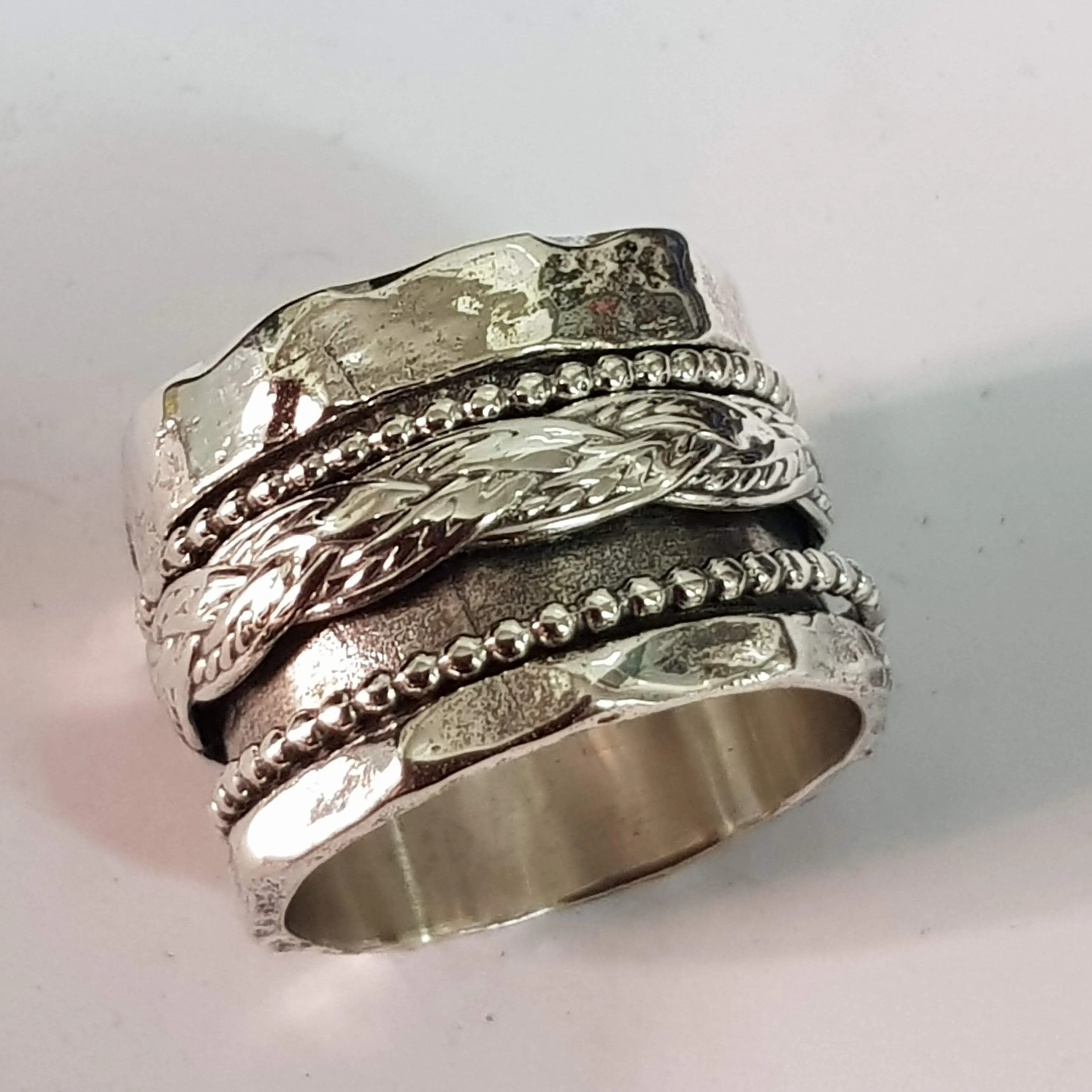 Bluenoemi Sterling Silver Rings for Woman Spinning ring