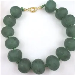 Bold Green Beaded Necklace Bold Statement Style