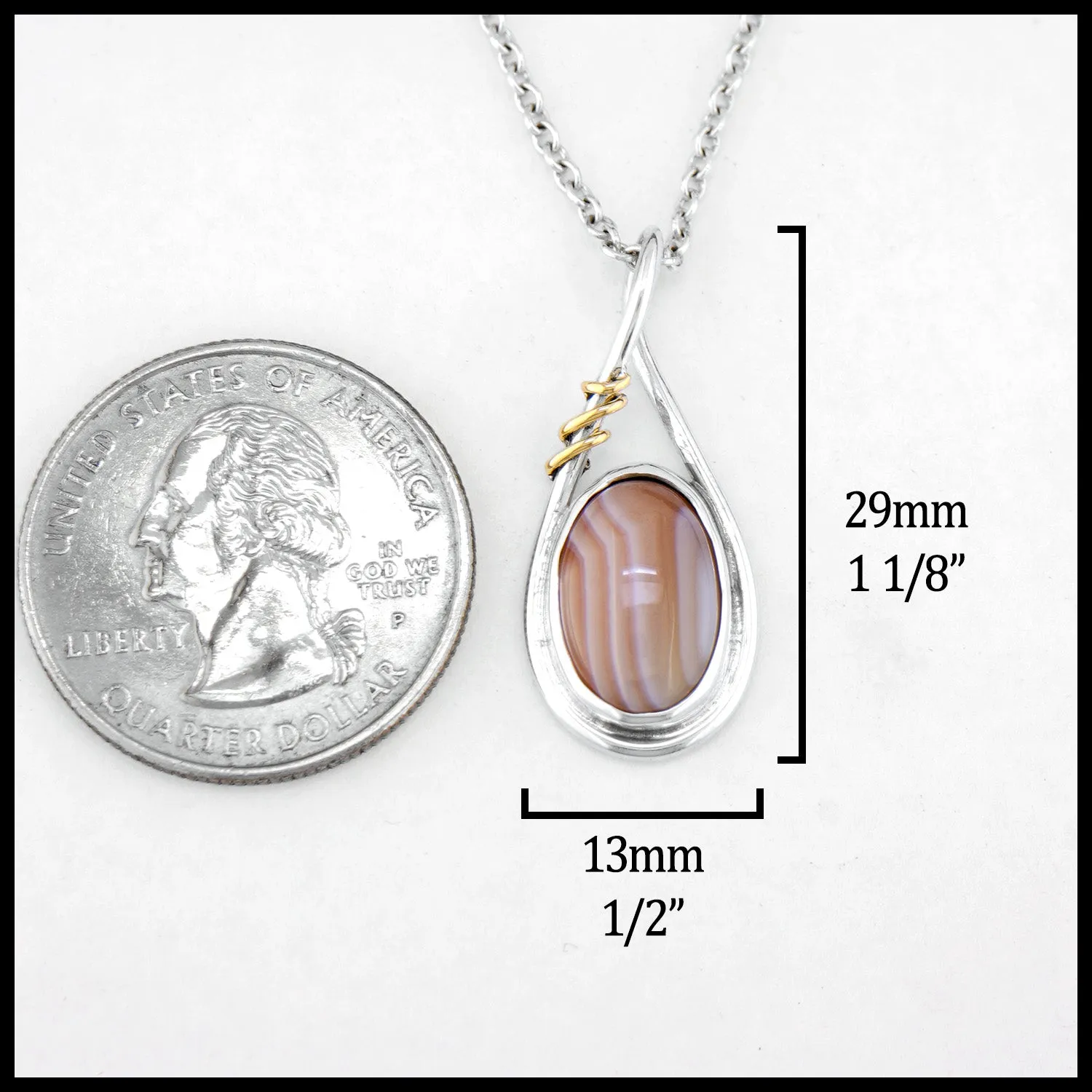 Botswana Agate Pendant