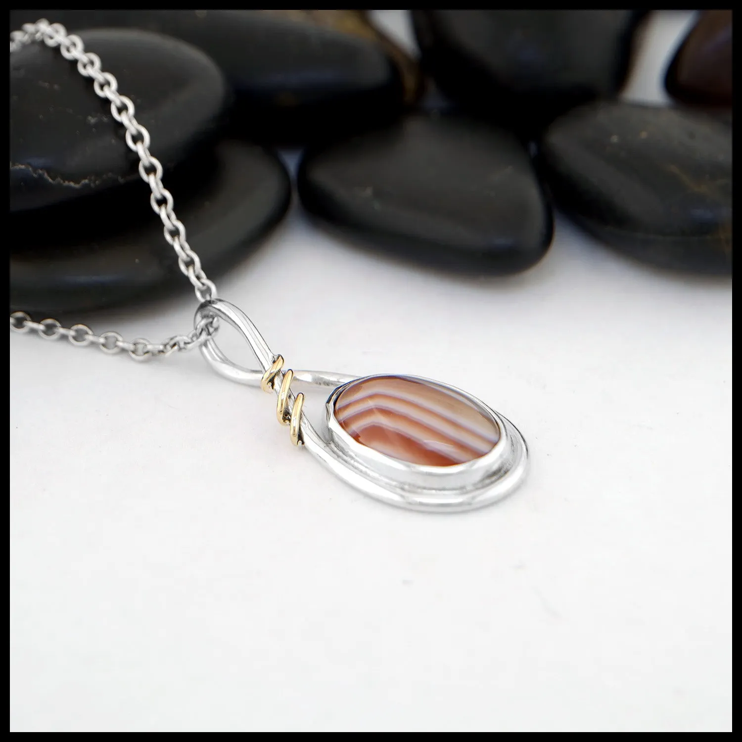 Botswana Agate Pendant