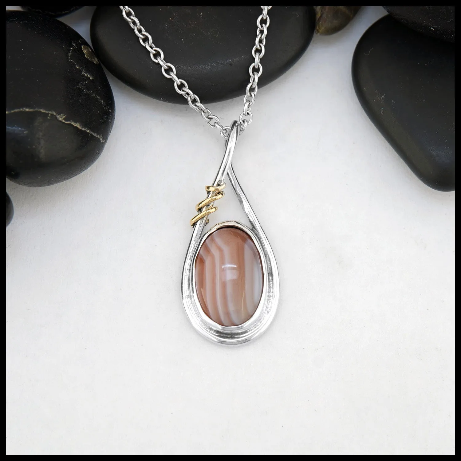 Botswana Agate Pendant