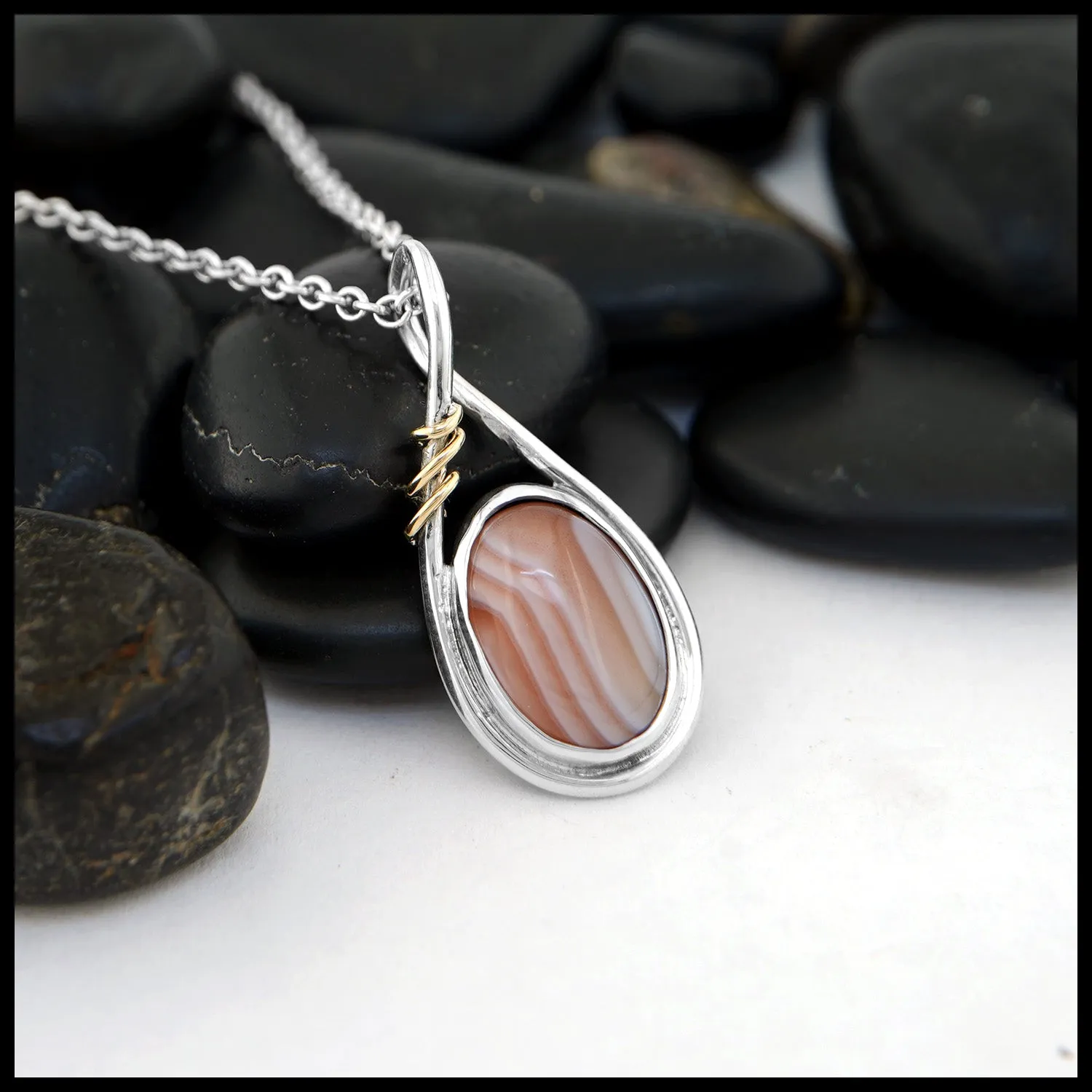 Botswana Agate Pendant