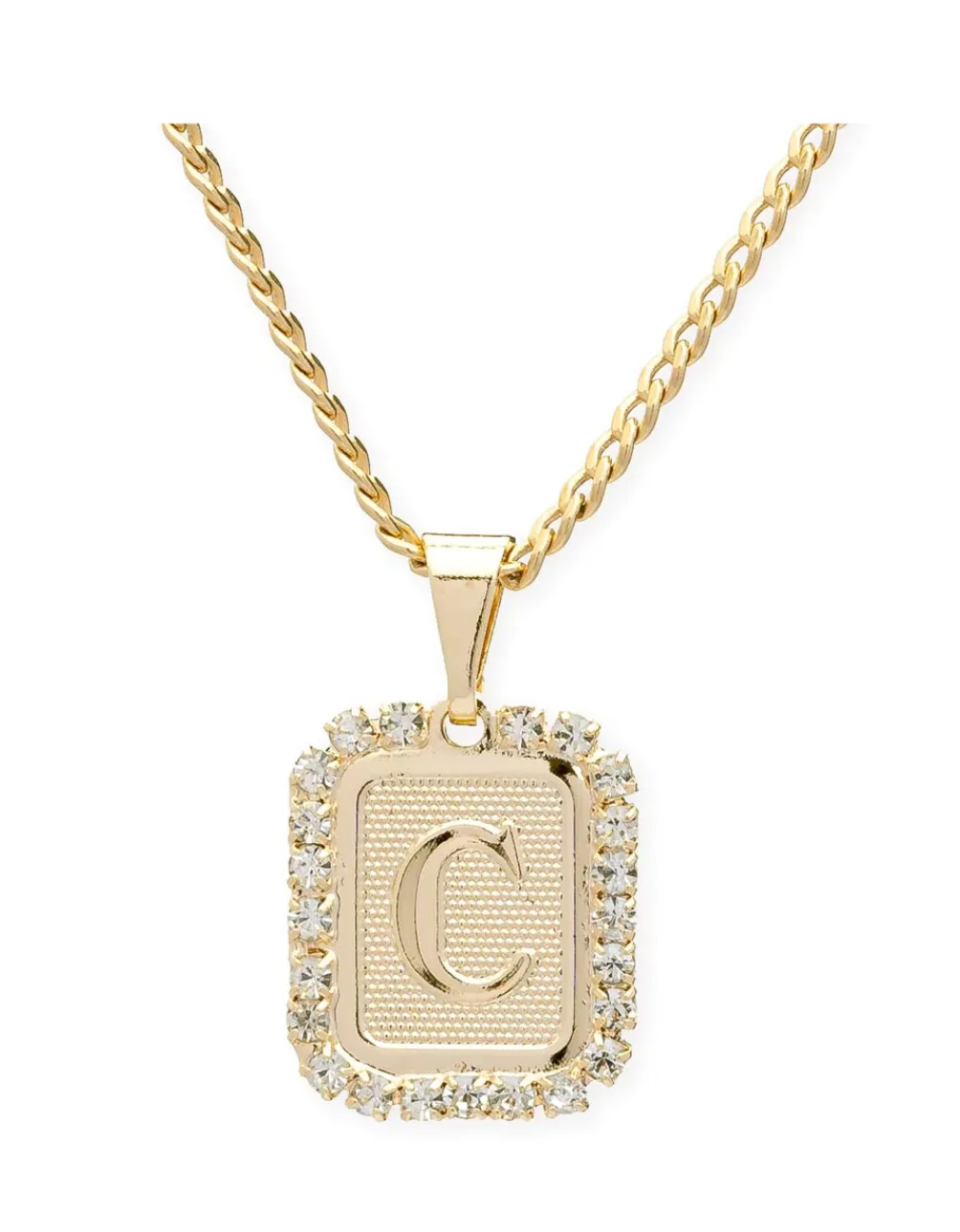 Bracha Royal Initial Card Necklace