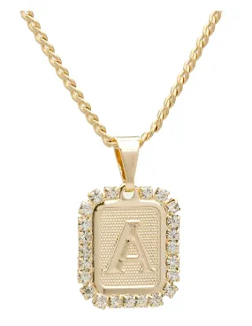 Bracha Royal Initial Card Necklace