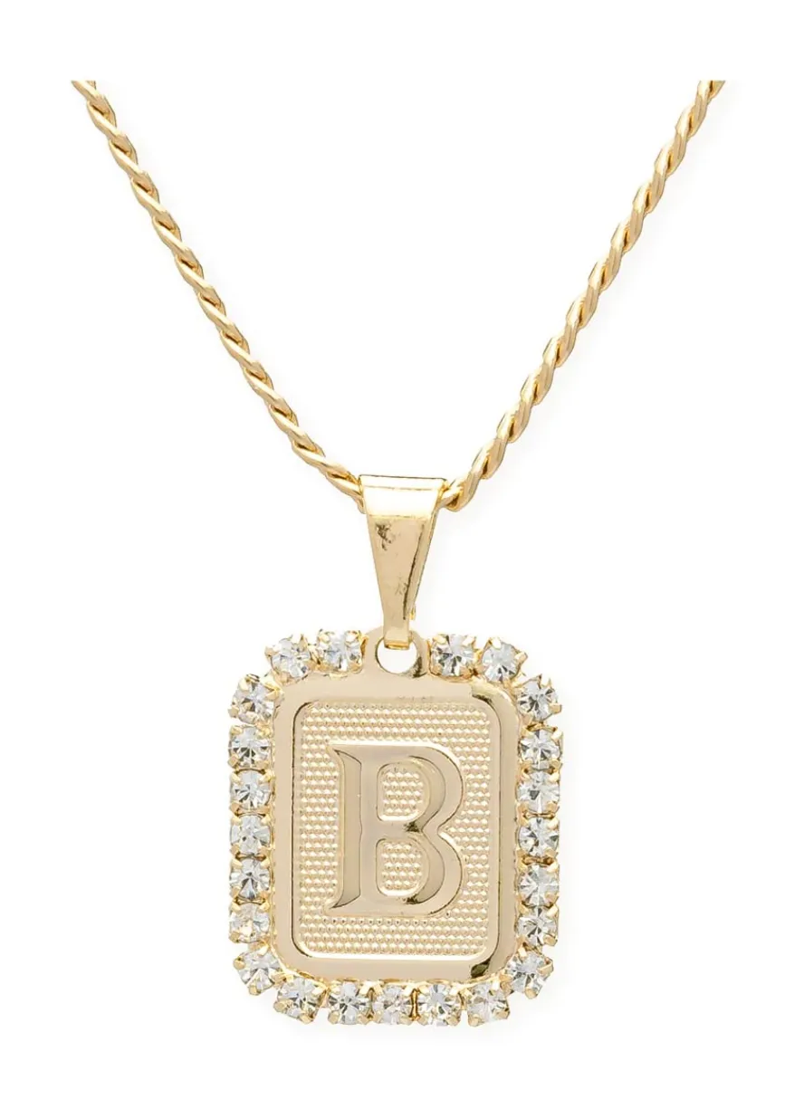 Bracha Royal Initial Card Necklace