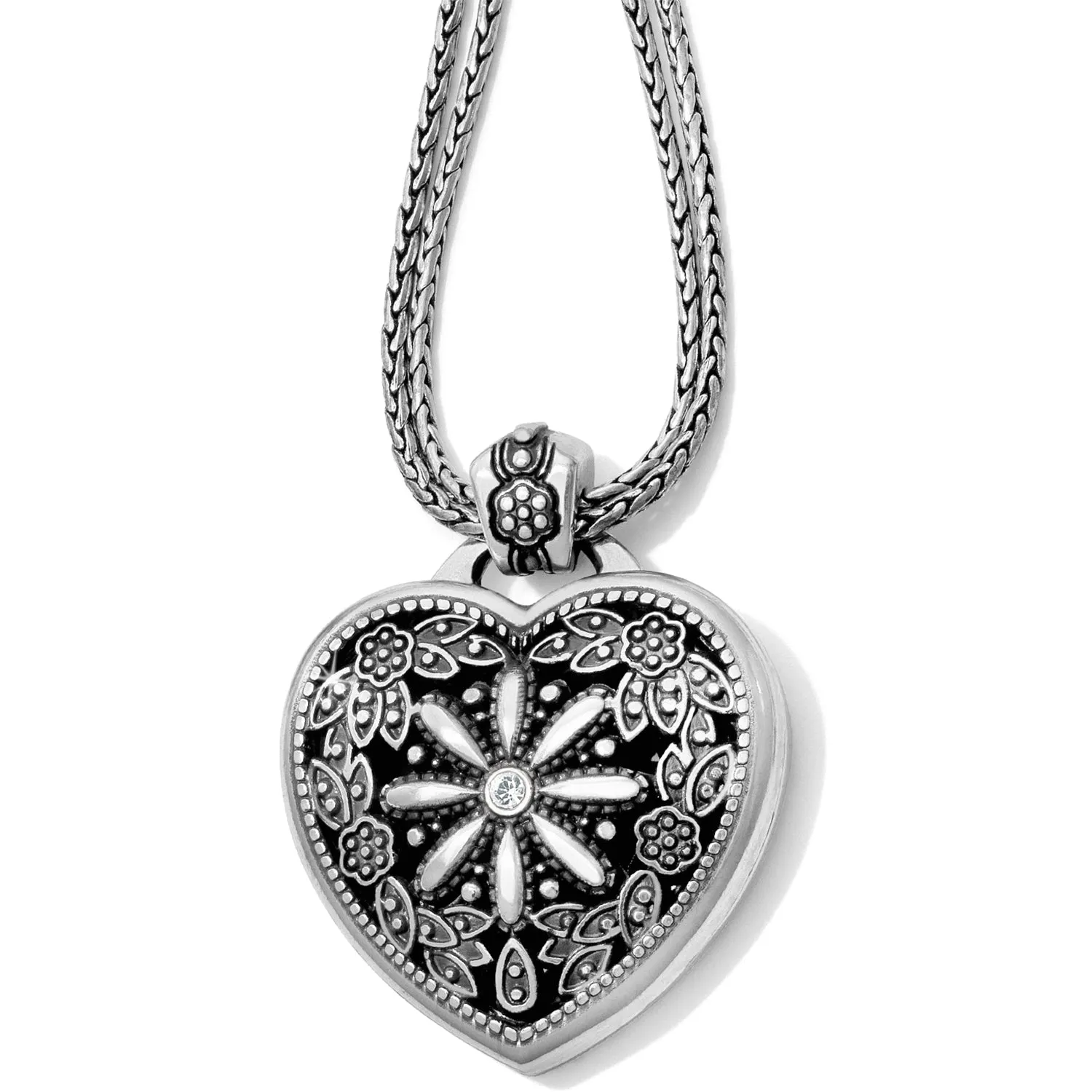 Brighton | Floral Heart Locket Necklace | Women's