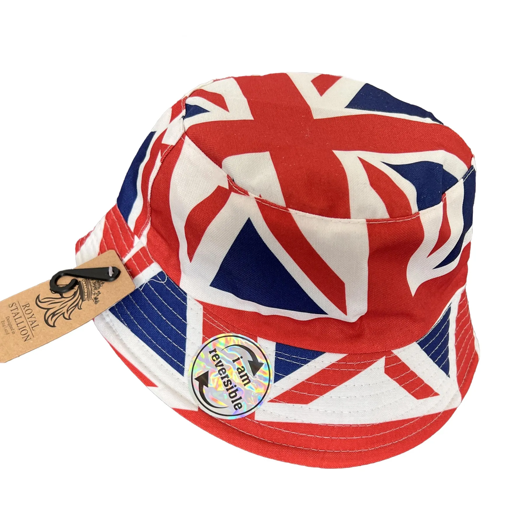 British Adults Bucket Hat V2 | Union Jack Flag Reversible