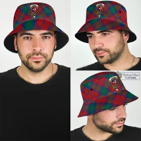 Byres (Byses) Tartan Bucket Hat with Family Crest