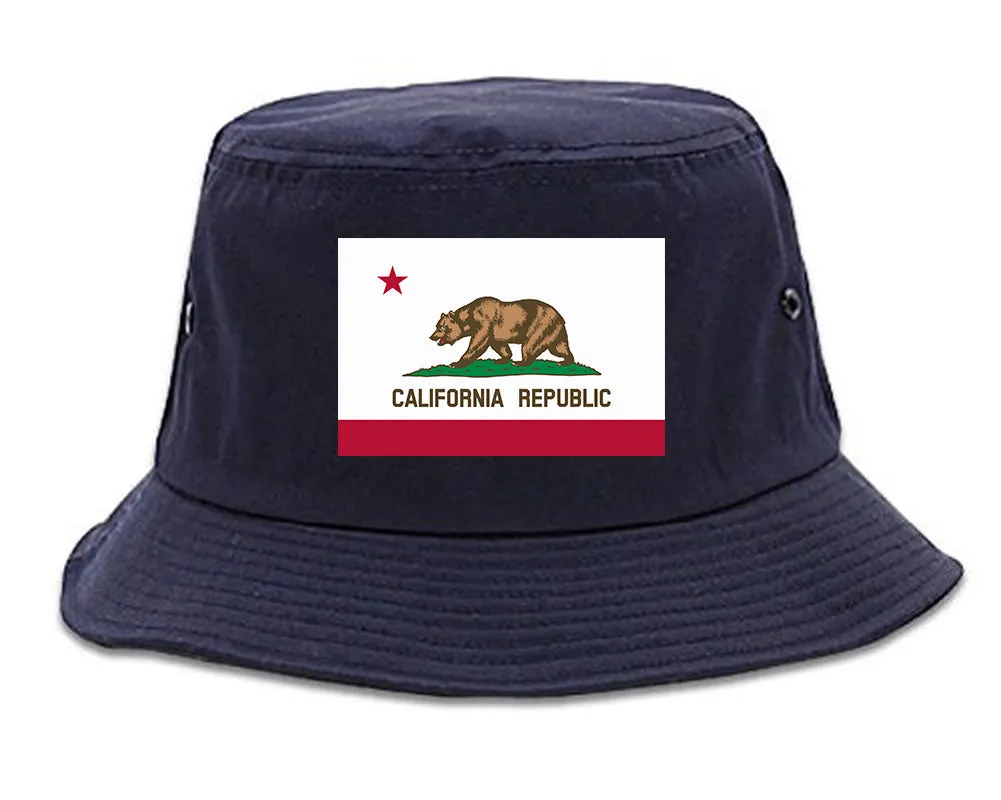 California State Flag CA Chest Mens Bucket Hat