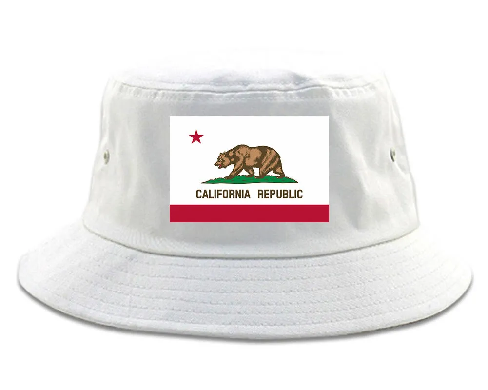 California State Flag CA Chest Mens Bucket Hat