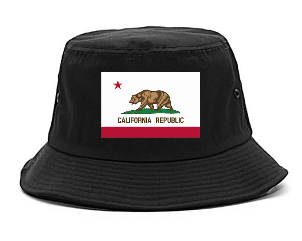 California State Flag CA Chest Mens Bucket Hat