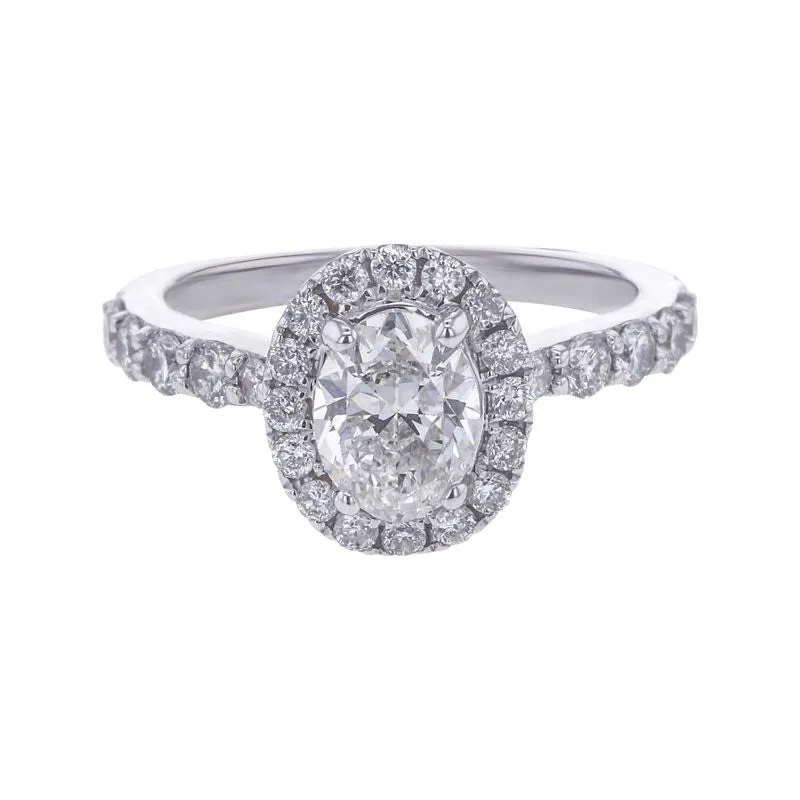 Carly Oval Halo 1 1/10ct Ready for Love Diamond Engagement Ring