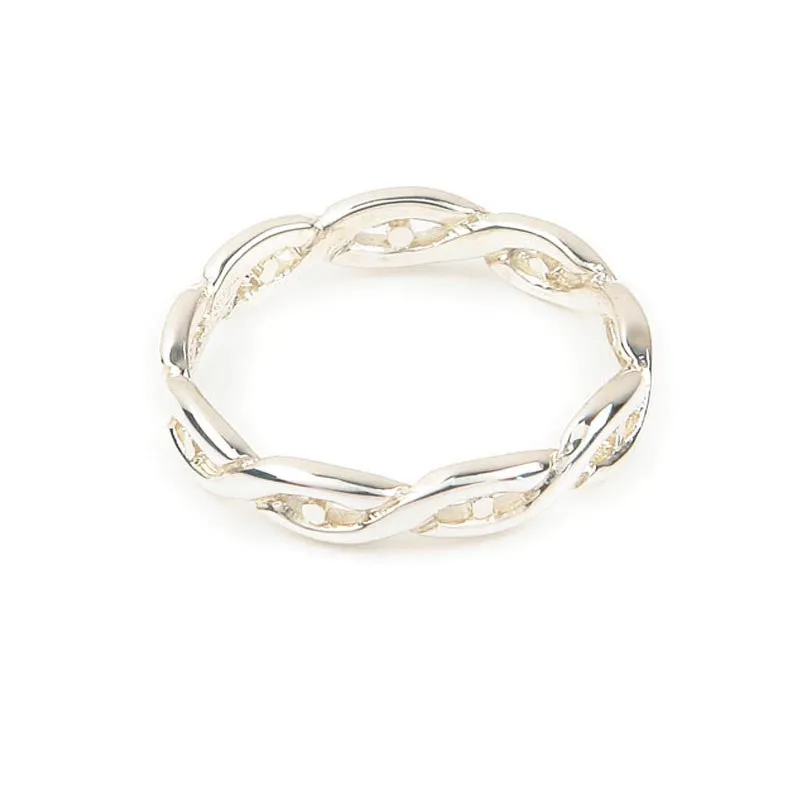 Celtic Eternal Knot work Twist Ring