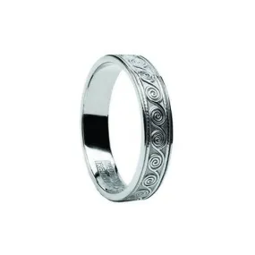 Celtic Spiral Wedding Band