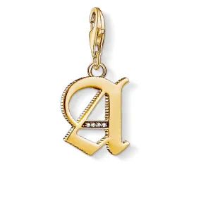 CHARM CLUB VINTAGE A PENDANT