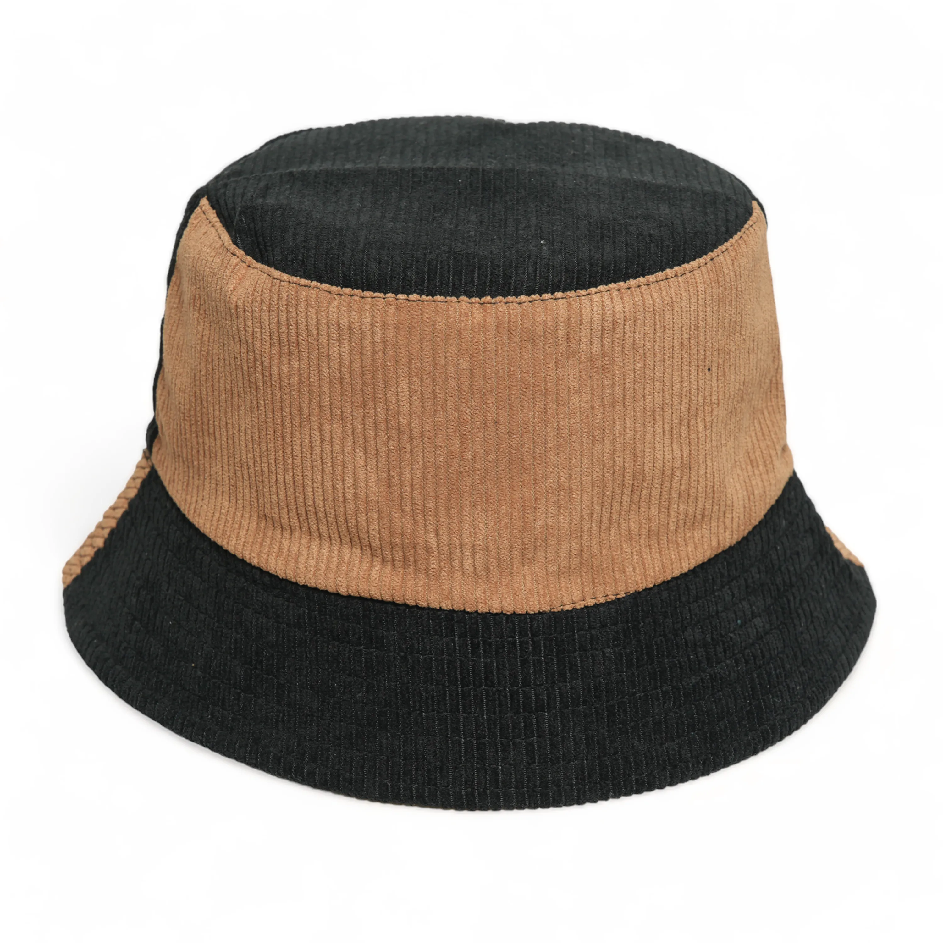 Chokore Double Tone Reversible Corduroy Bucket Hat (Camel)