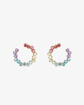 Cierra Pastel Midi Sideways Hoops