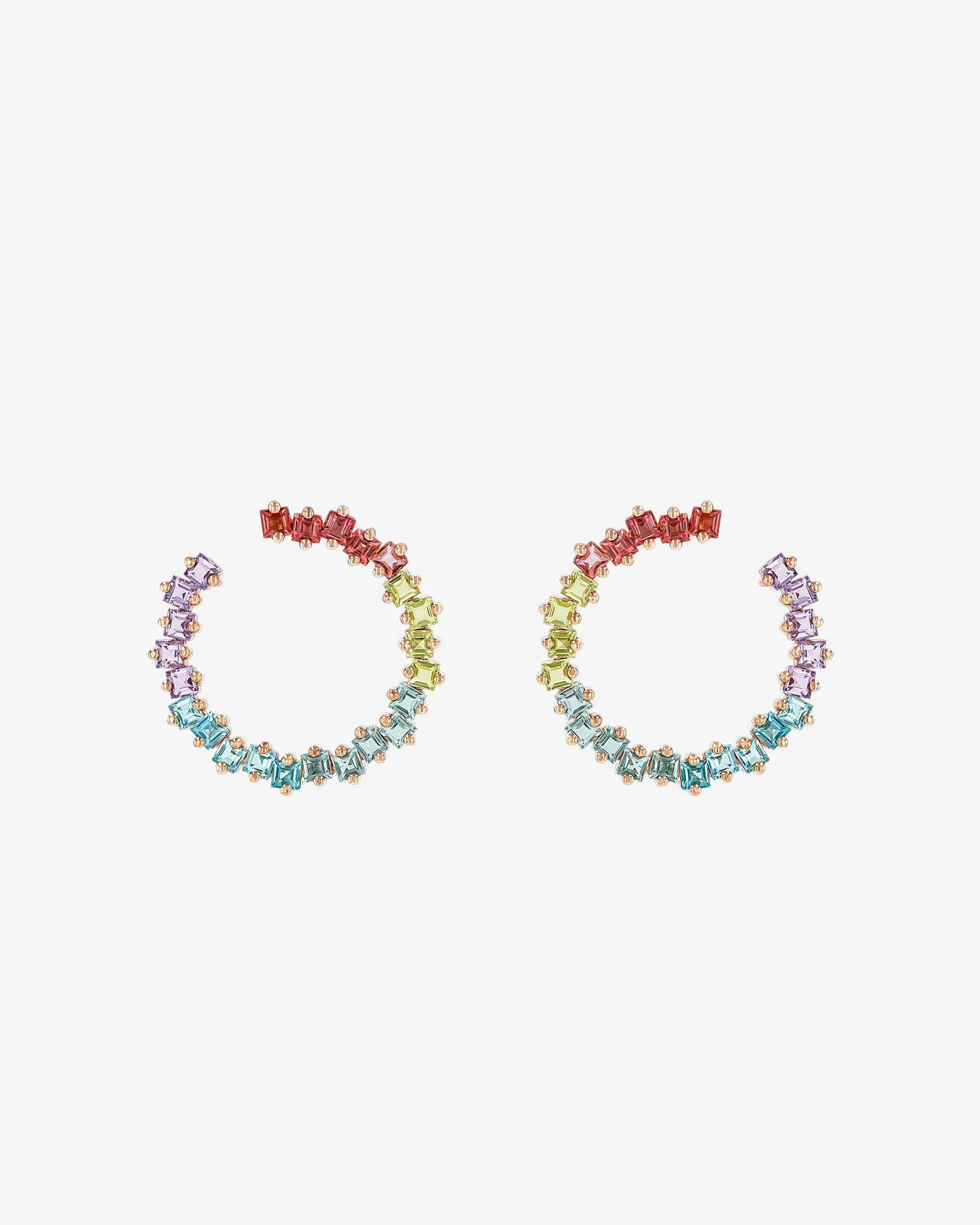 Cierra Pastel Milli Sideways Hoops