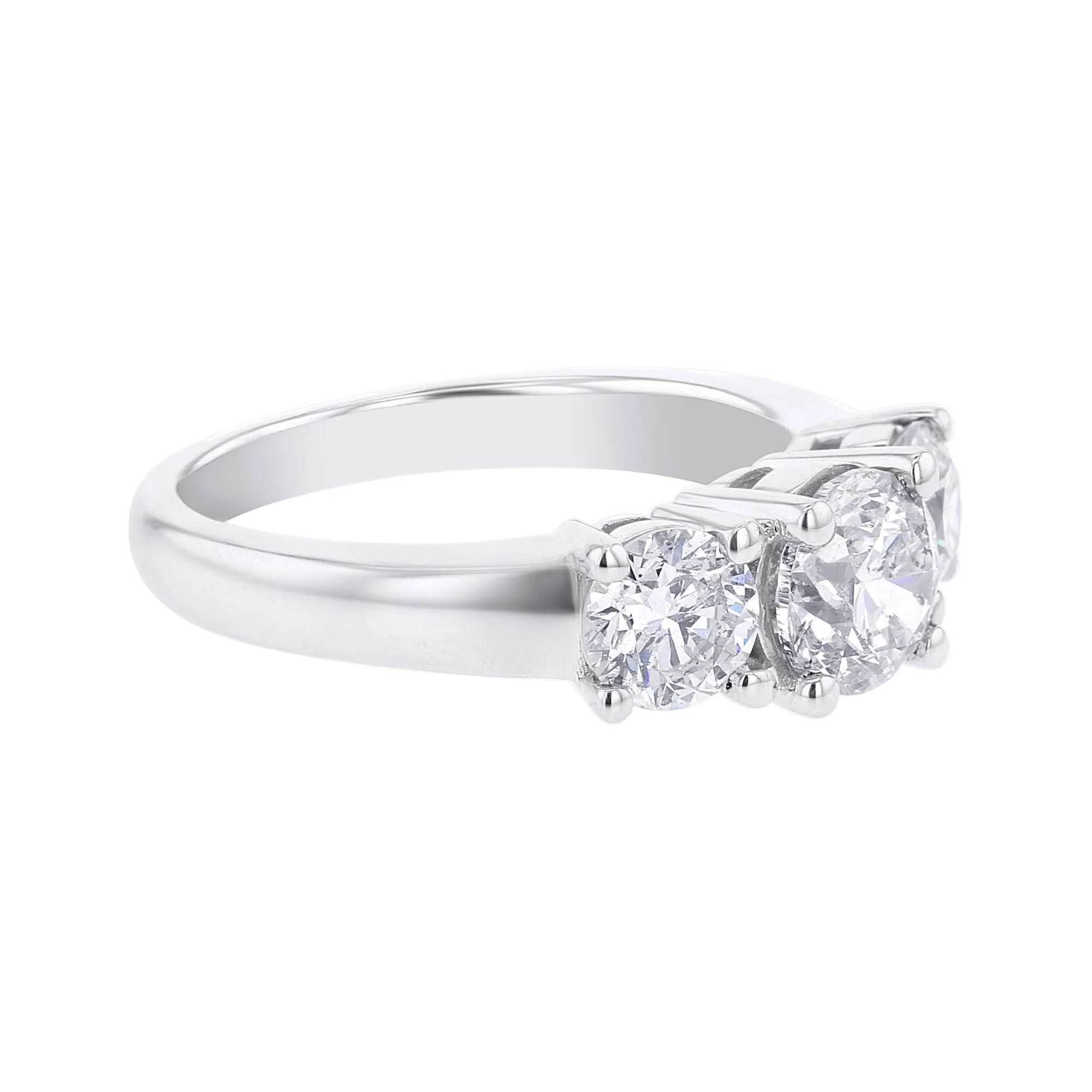 Classic Three Stone Ready for Love Diamond Engagement Ring 2Ct