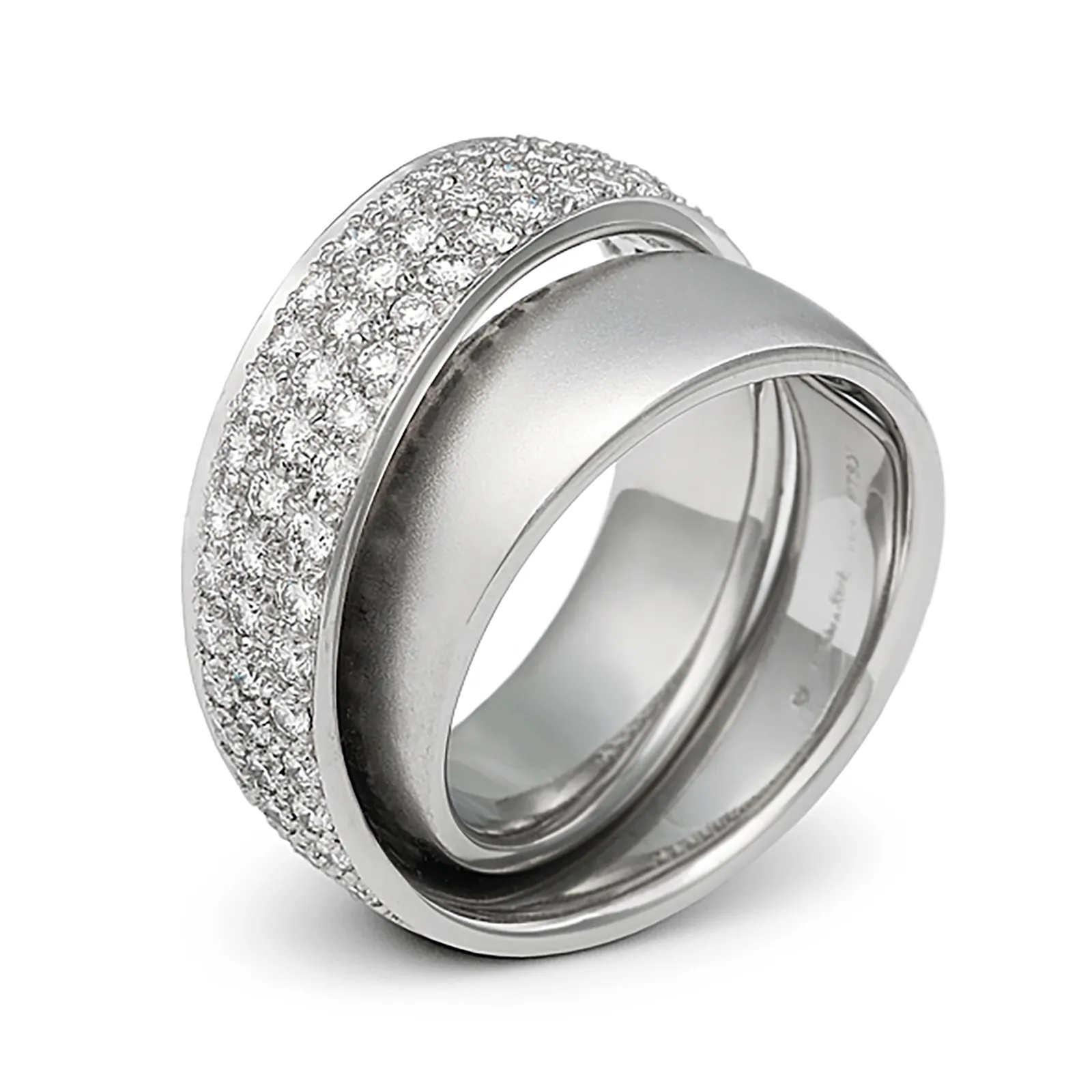 Continuum Outside Diamond Pave Wedding Band