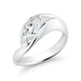 Contour Marquise Engagement Ring