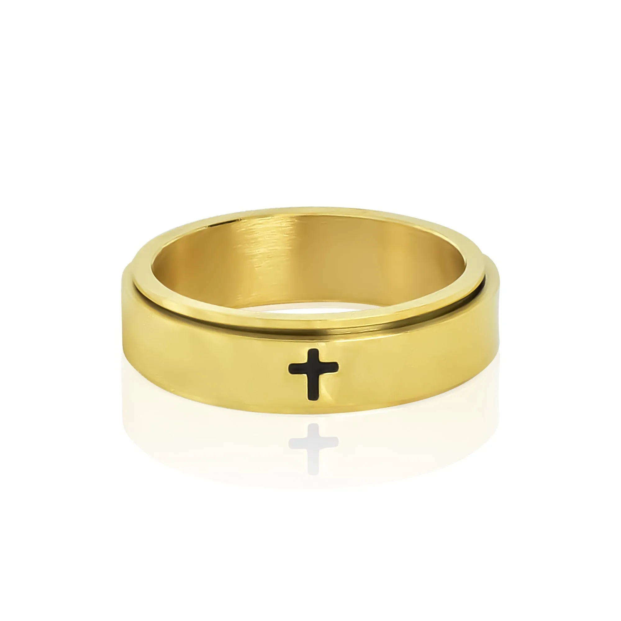 Cross Spinner Ring