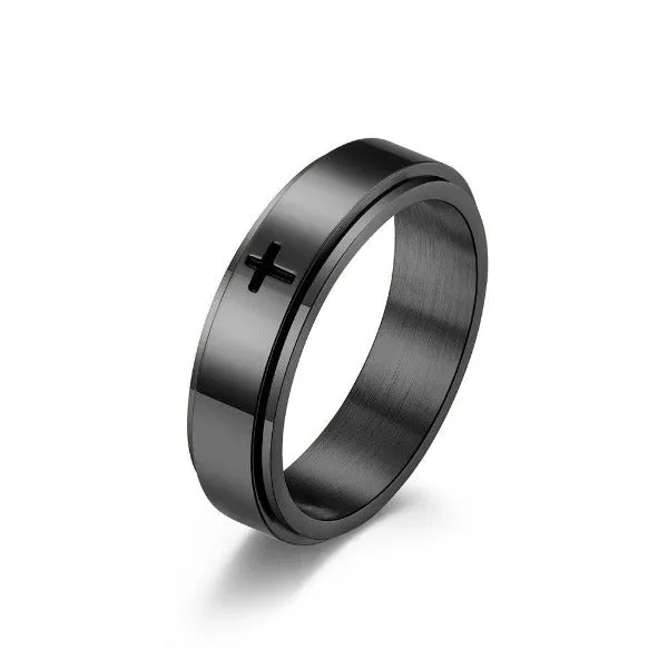 Cross Spinner Ring