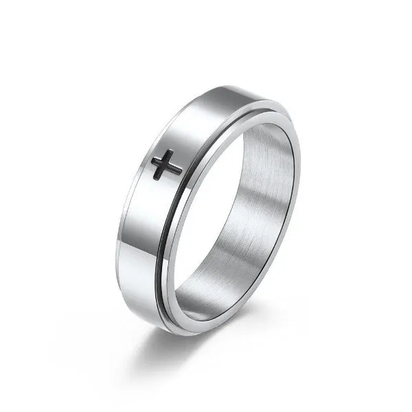 Cross Spinner Ring