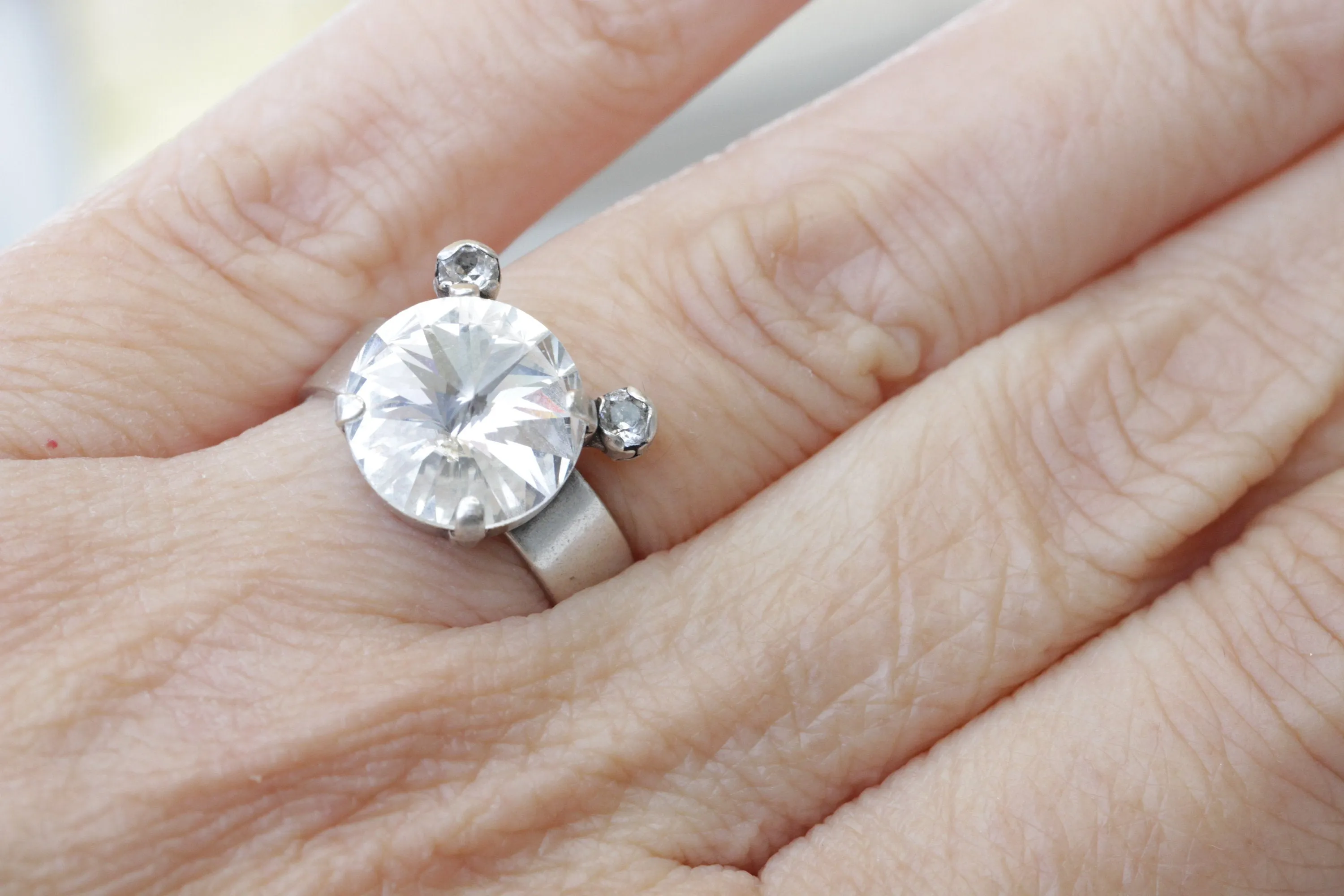 CRYSTAL MOUSE ENGAGEMENT Ring