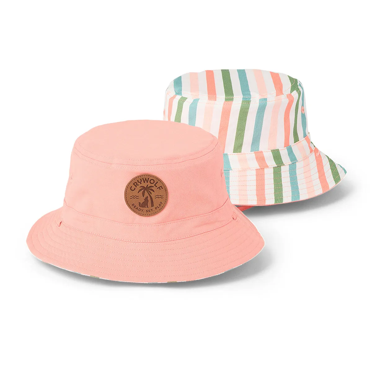 CRYWOLF REVERSIBLE BUCKET HAT SUMMER STRIPE