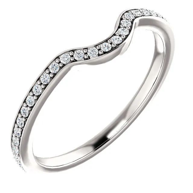 Cubic Zirconia Anniversary Ring Band, Style 122-271 (Bhakti Matching Band)