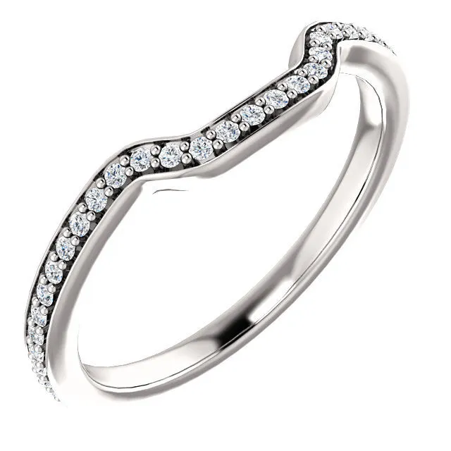 Cubic Zirconia Anniversary Ring Band, Style 122-271 (Bhakti Matching Band)