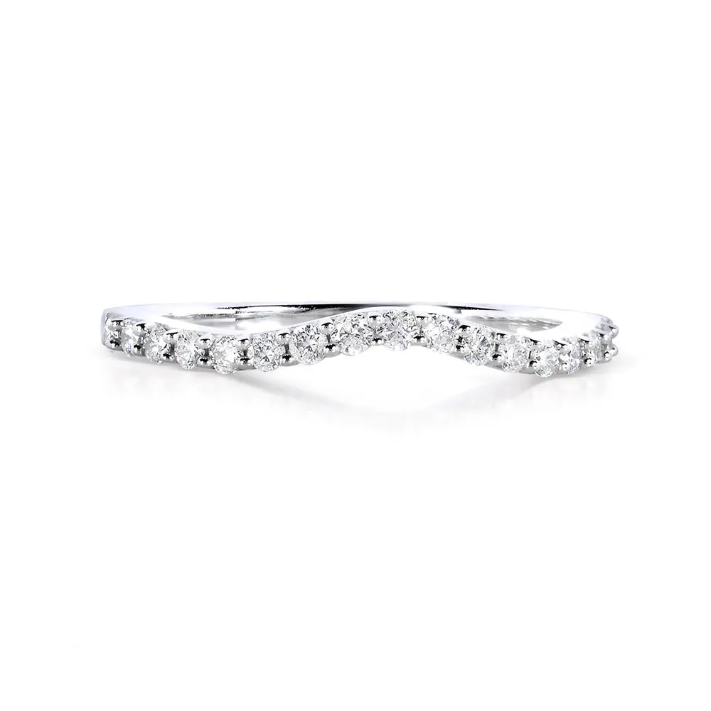 Curved Diamond Band