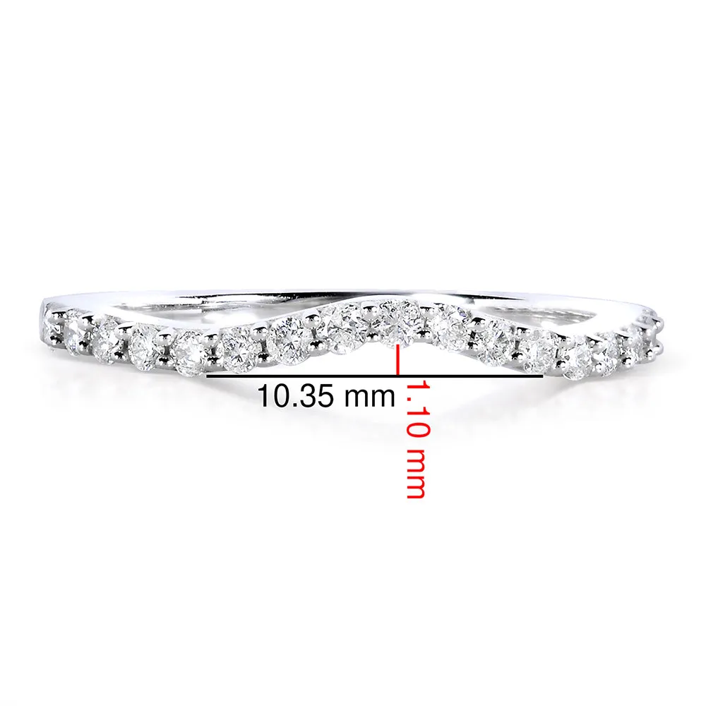 Curved Diamond Band