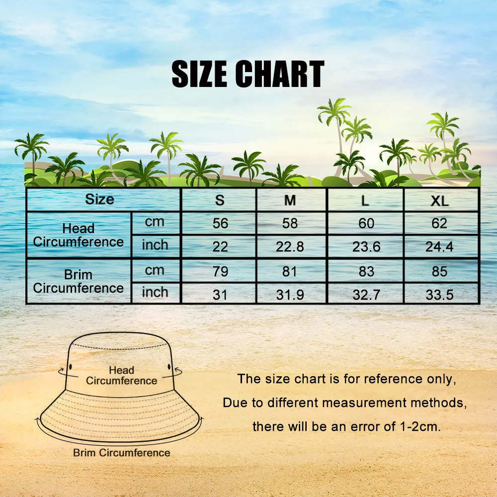 Custom Bucket Hat Double-Side-Wear Reversible Summer Beach Fisherman Hat