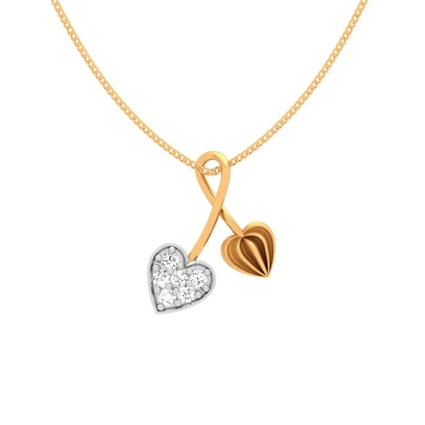 Dangling 22k Gold Love Locket Design