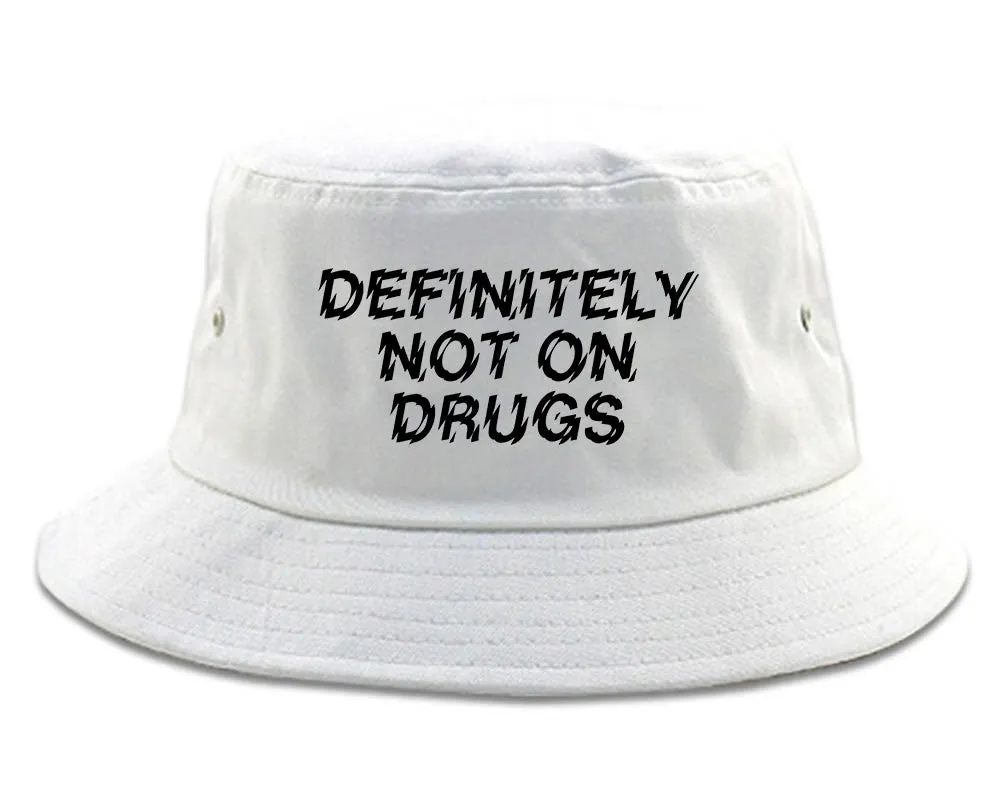 Definitely Not On Drugs Festival Mens Bucket Hat