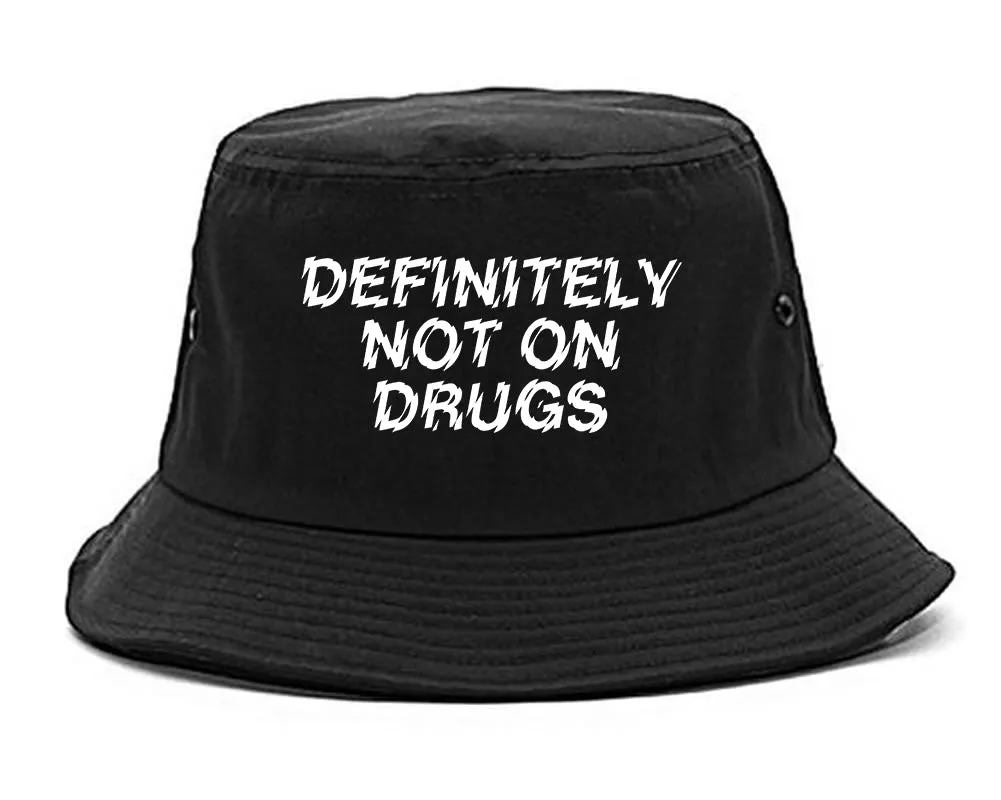 Definitely Not On Drugs Festival Mens Bucket Hat