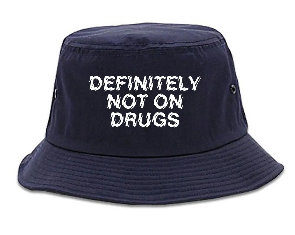 Definitely Not On Drugs Festival Mens Bucket Hat