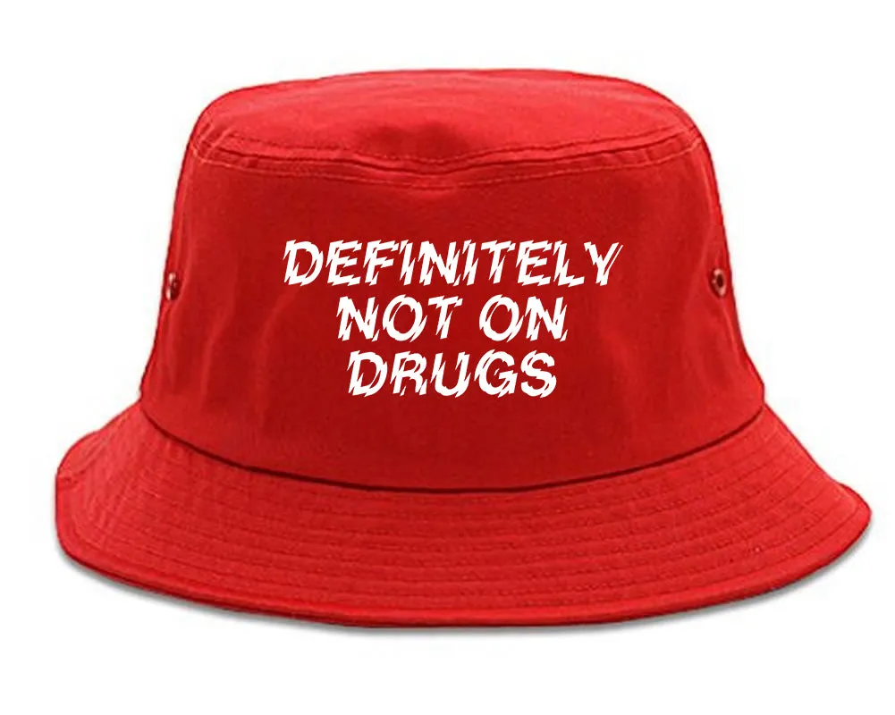 Definitely Not On Drugs Festival Mens Bucket Hat