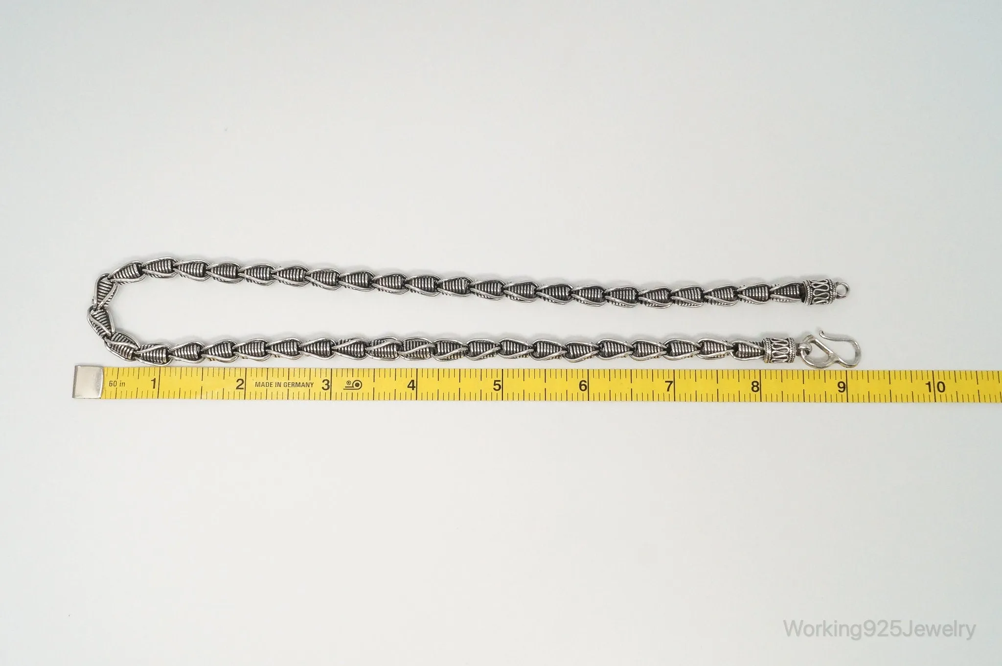 Designer BA Suarti Link Sterling Silver Chain Necklace