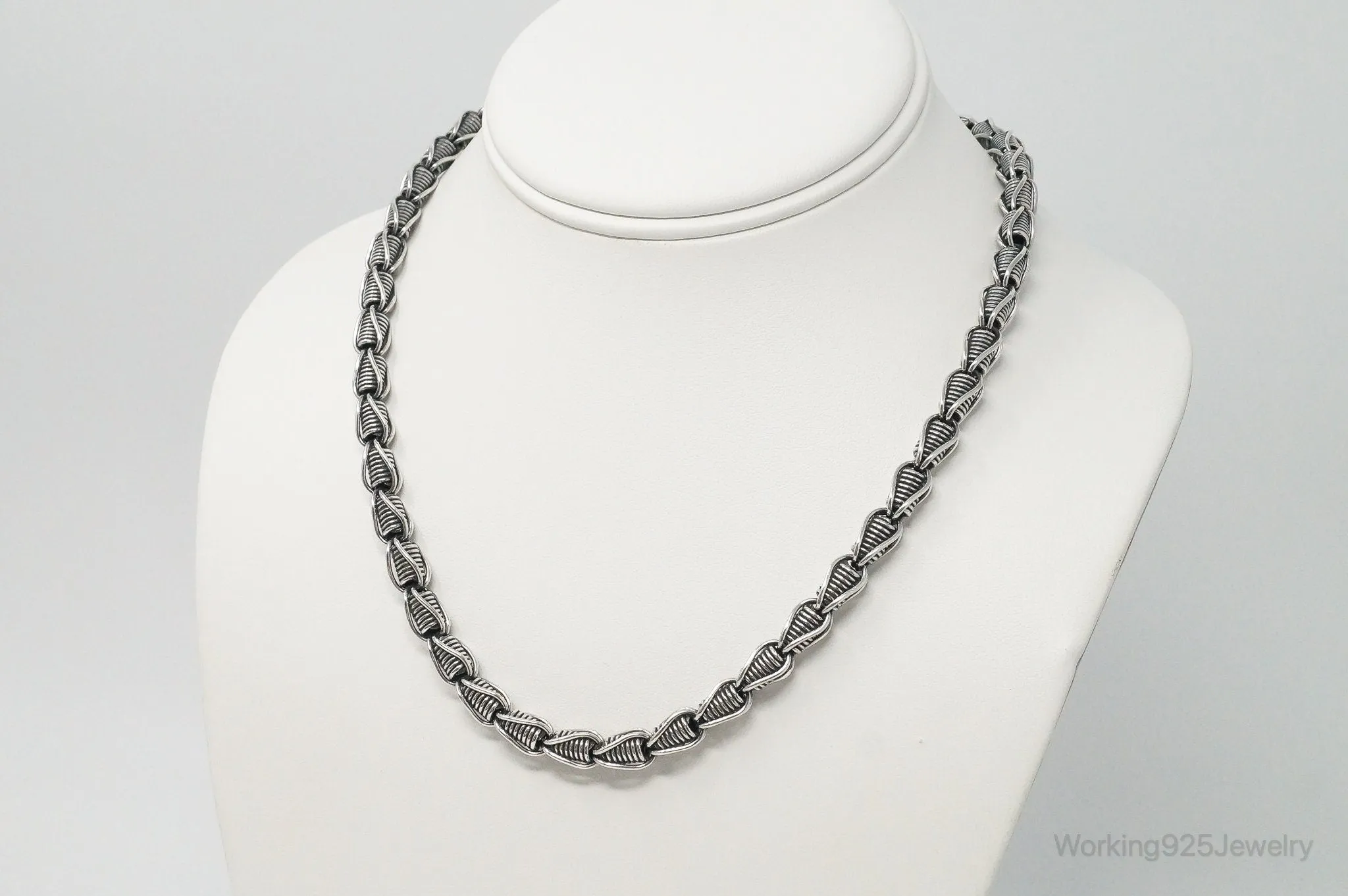 Designer BA Suarti Link Sterling Silver Chain Necklace