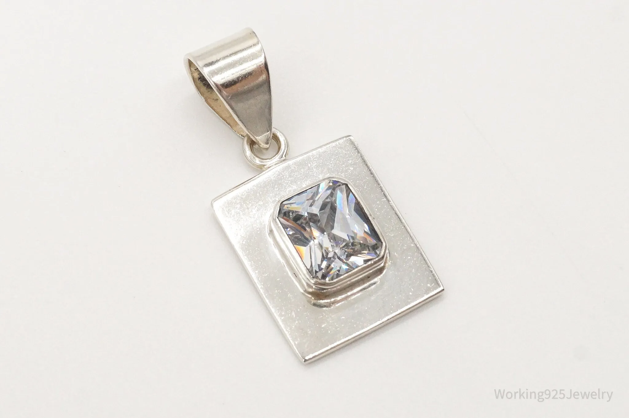 Designer Silpada Retired Cubic Zirconia Sterling Silver Pendant