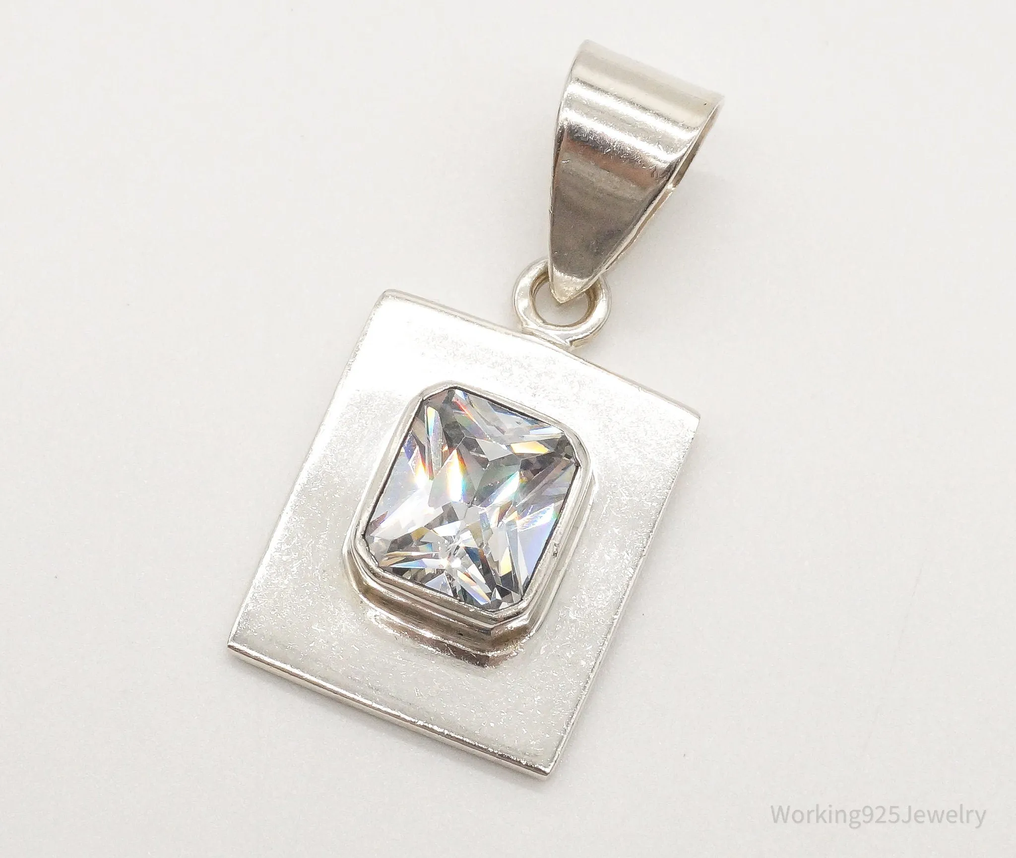 Designer Silpada Retired Cubic Zirconia Sterling Silver Pendant